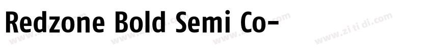 Redzone Bold Semi Co字体转换